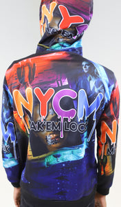 "NYCM CHENILLE ESCAPE" HOODIE (COLORFUL)