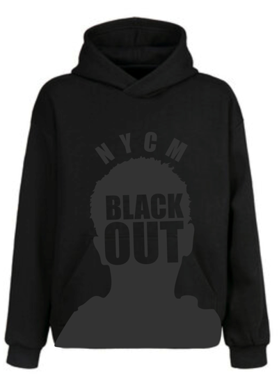 BLACK MEANING "BLACK OUT" HOODIE (BLACK)