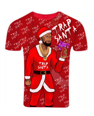 "TRAP SANTA" TEE (RED)